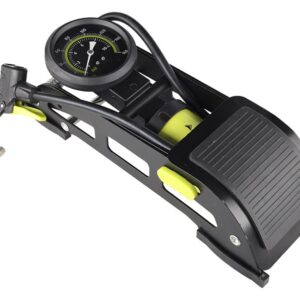 Single-piston kojinė pompa with analog pressure gauge, max 11 BAR / 160 PSI