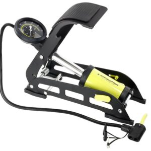 Single-piston kojinė pompa with analog pressure gauge, max 11 BAR / 160 PSI - Image 2