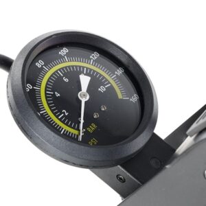 Single-piston kojinė pompa with analog pressure gauge, max 11 BAR / 160 PSI - Image 5