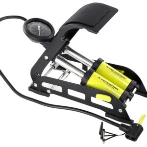 Double piston kojinė pompa with analog pressure gauge, max 11 BAR / 160 PSI - Image 2