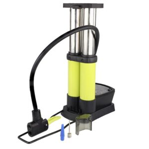 Double-piston kojinė pompa with analog pressure gauge, max 10 BAR / 140 PSI - Image 2