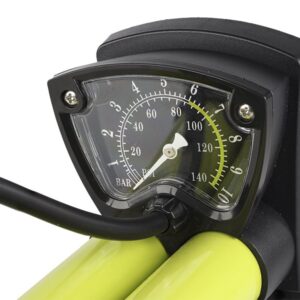 Double-piston kojinė pompa with analog pressure gauge, max 10 BAR / 140 PSI - Image 3