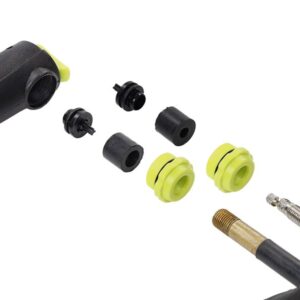 Automobilinė mini rankinė pompa 205 mm, max 8 BAR / 120 PSI - Image 4