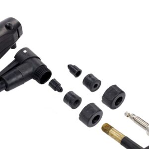 Automobilinė mini rankinė pompa 310 mm with bike holder, max 8 BAR / 120 PSI - Image 5