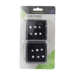 Pliušiniai dekoratyviniai kubeliai 60x60 mm, juodos spalvos - Image 2