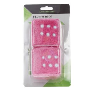 Pliušiniai dekoratyviniai kubeliai 60x60 mm, rožinės spalvos - Image 2