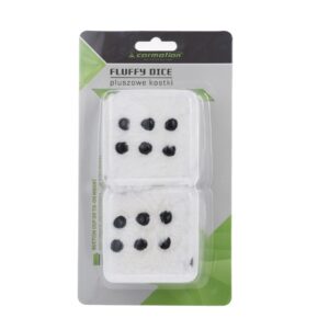 Pliušiniai dekoratyviniai kubeliai 60x60 mm, baltos spalvos - Image 2