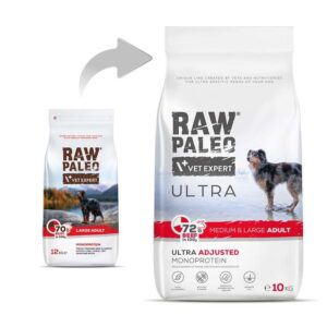 RAW PALEO Ultra Medium&Large Adult Beef - sausas šunų maistas - 10 kg - Image 3
