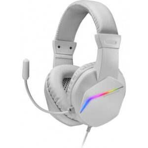 Mars Gaming MH122 White, FRGB Over Ear Gaming Headset with Microphone