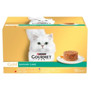 PURINA Gourmet Gold Savoury cake - šlapias kačių maistas - 48x85g