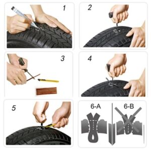 Repair inserts for tubeless tires, 5 pcs (vulcanization cords) - Image 3