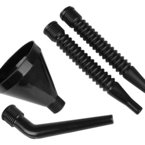 4-part round plastic piltuvas with a strainer