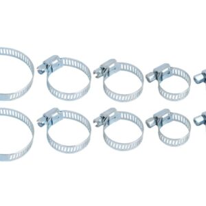 Worm drive hose clamps 10 pcs