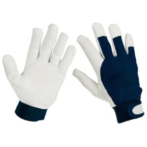 Darbo pirštinės goatskin, hook-and-loop strips, 10, red