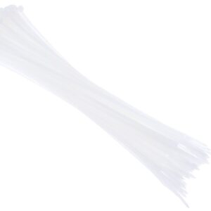 Nailoniniai kabelio tvirtinimo dirželiai 300x3.6 mm, white, 100 vnt