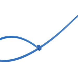 Nailoniniai kabelio tvirtinimo dirželiai 300x3.6 mm, blue, 100 vnt - Image 2