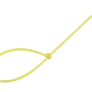 Nailoniniai kabelio tvirtinimo dirželiai 300x3.6 mm, yellow, 100 vnt - Image 2
