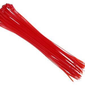 Nailoniniai kabelio tvirtinimo dirželiai 300x3.6 mm, red, 100 vnt