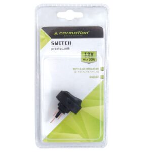 Rocker  switch DC with yellow LED, max 30A - Image 2