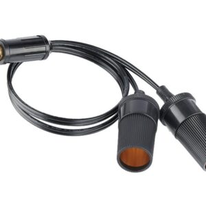 Cable adapter with DIN plug and 2 EURO sockets