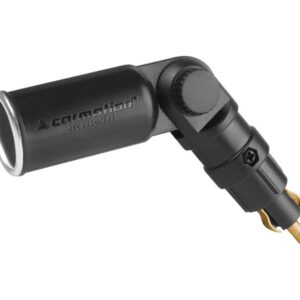 Adapter with DIN plug and EURO socket, angled