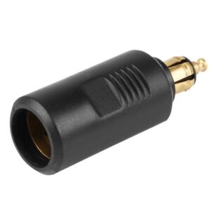 Adapter with DIN plug and EURO socket, 12/24V max 16A, short