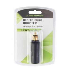 Adapter with DIN plug and EURO socket, 12/24V max 16A, short - Image 3