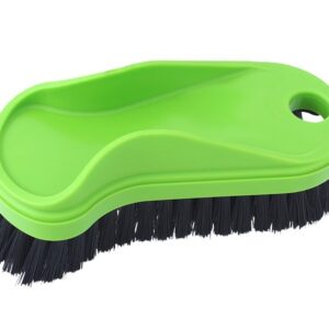 Textile brush for cleaning floor mats and upholstery