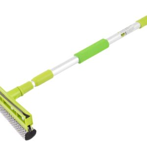 20 cm window cleaner with squeegee and aluminum telescopic handle 55-90 cm