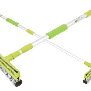20 cm window cleaner with squeegee and aluminum telescopic handle 55-90 cm - Image 3