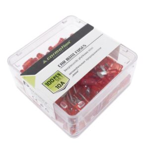 Blade saugikliai MINI 10A, 100 vnt