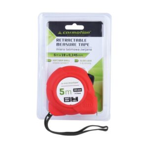 Measure tape 19 mm 5M with lock & non-slip housing coating - Image 3