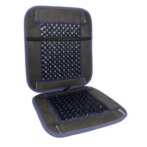 Automobilio sėdynės patiesalas trimmed with velor, navy blue - Image 3