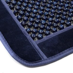 Automobilio sėdynės patiesalas trimmed with velor, navy blue - Image 4