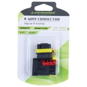 4-way hermetic connector, plug + socket - Image 2