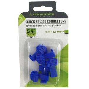 Electric quick couplers, blue, 0.75-2.5 mm², 18-14AWG, 15A max, 5 vnt - Image 2
