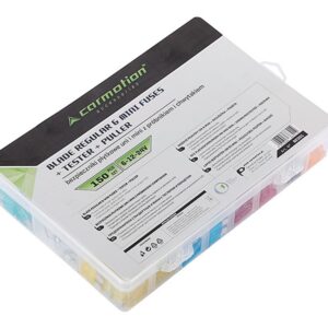 MINI + UNI saugikliai + voltmeter + clip - set of 150 elements - Image 3