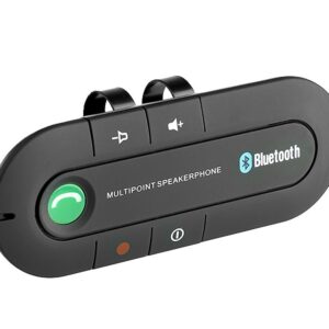 Bluetooth hands-free kit with sun visor clip