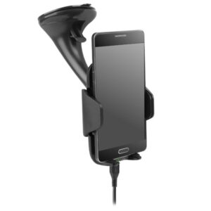 Universal suction cup holder with wireless charging function