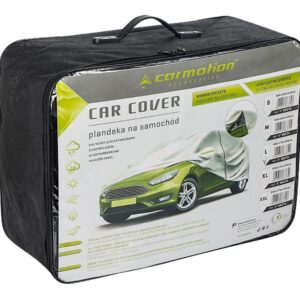 Automobilio uždangalas "L" 480x175x120 cm, 3-layer, reflectors, zipper at door - Image 2