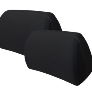 Headrest covers, black, 2 pcs