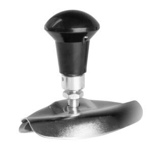 Steering wheel knob, foldable, silver