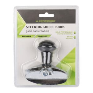 Steering wheel knob, foldable, silver - Image 3