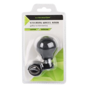 Leather steering wheel knob, black - Image 2