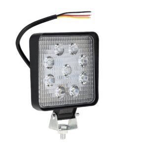 Work lamp 12/24V, 9x3W, 9 CREE LEDs, length 117, width 45, height 117mm