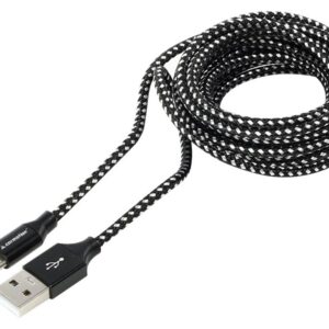 Įkrovimo ir sinchronizavimo laidas 300 cm, braided microfiber, USB> USB-C - Image 2