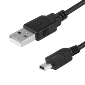 Įkrovimo ir sinchronizavimo laidas 120 cm, plastic, USB> mini USB (straight)