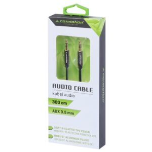 Audio cable, 300 cm, braided TPE, jack> jack (AUX 3.5mm) - Image 2