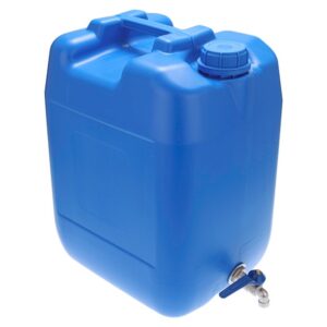 Vandens kanistras 20L with metal valve, blue
