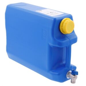 Vandens kanistras 10L with top valve, flat